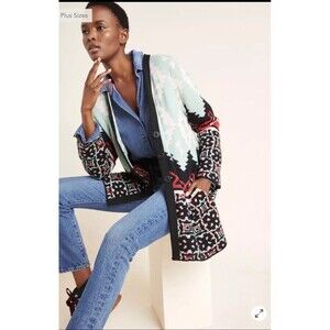 Aldomartins for Anthropologie - Patterned Women's Cardigan - Size Large
